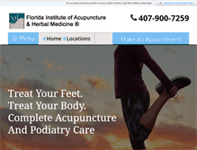 Tablet Screenshot of floridainstituteofacupuncture.com